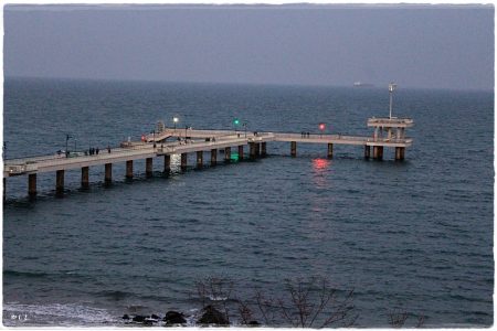 Nationalfeiertag Burgas Seebrücke (03.03.2021)