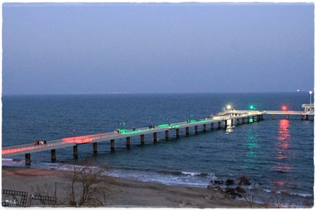 Nationalfeiertag Burgas Seebrücke (03.03.2021)
