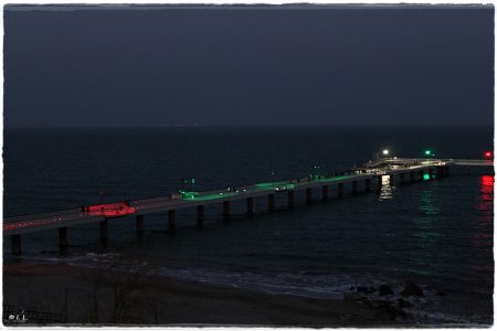 Nationalfeiertag Burgas Seebrücke (03.03.2021)