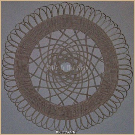 Peddigrohr Wandbehang