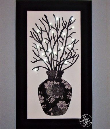 Acryl Schwarz Weiß