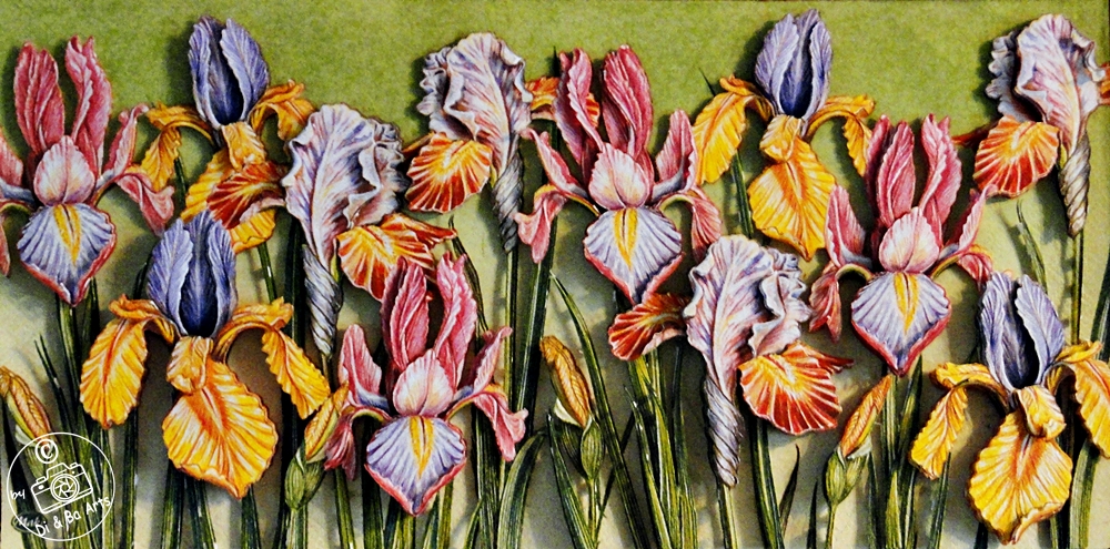 Serviettentechnik 3D Iris