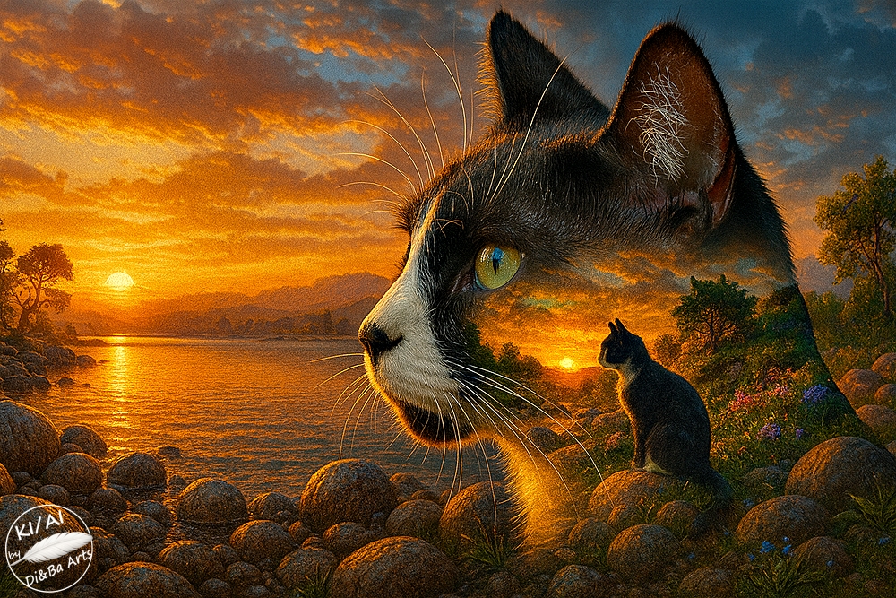 Eine Seele im Abendlicht