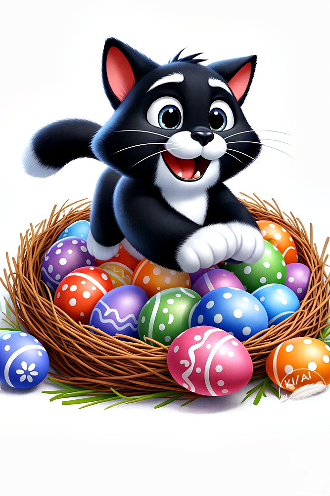Katzensprung ins bunte Eiernest