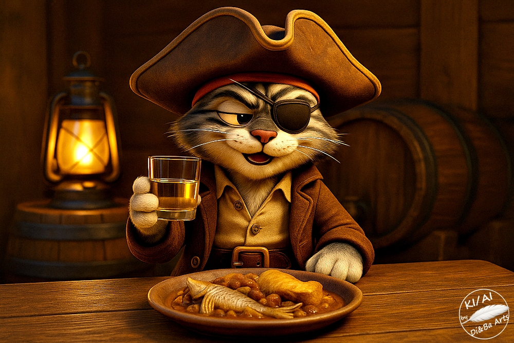 Käpt’n Kater beim Landgang