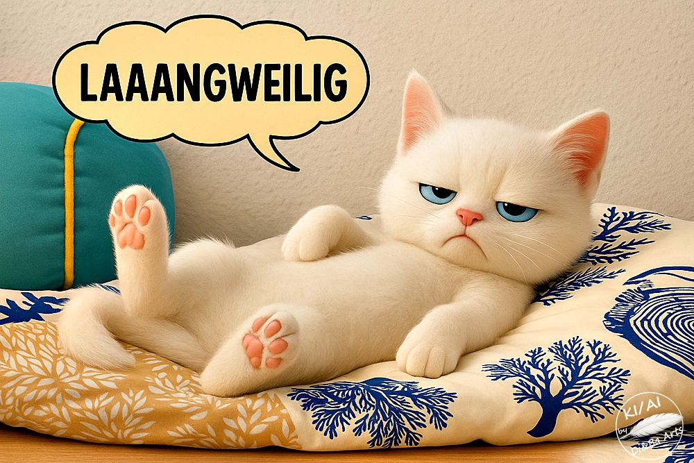 Katze im Langeweile Modus