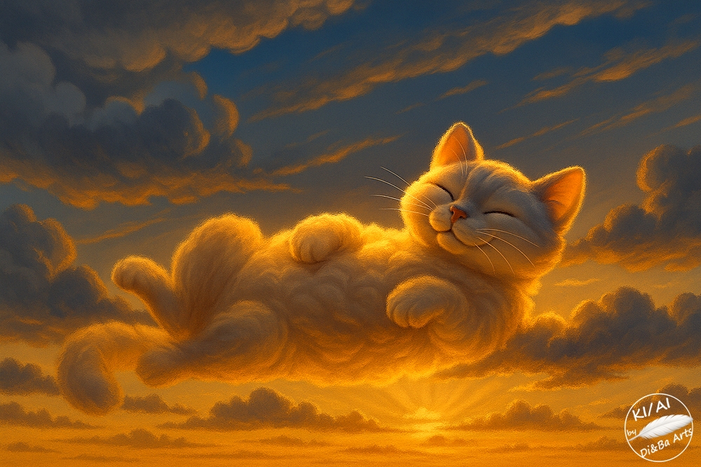 Wolkenkater im Abendglühen