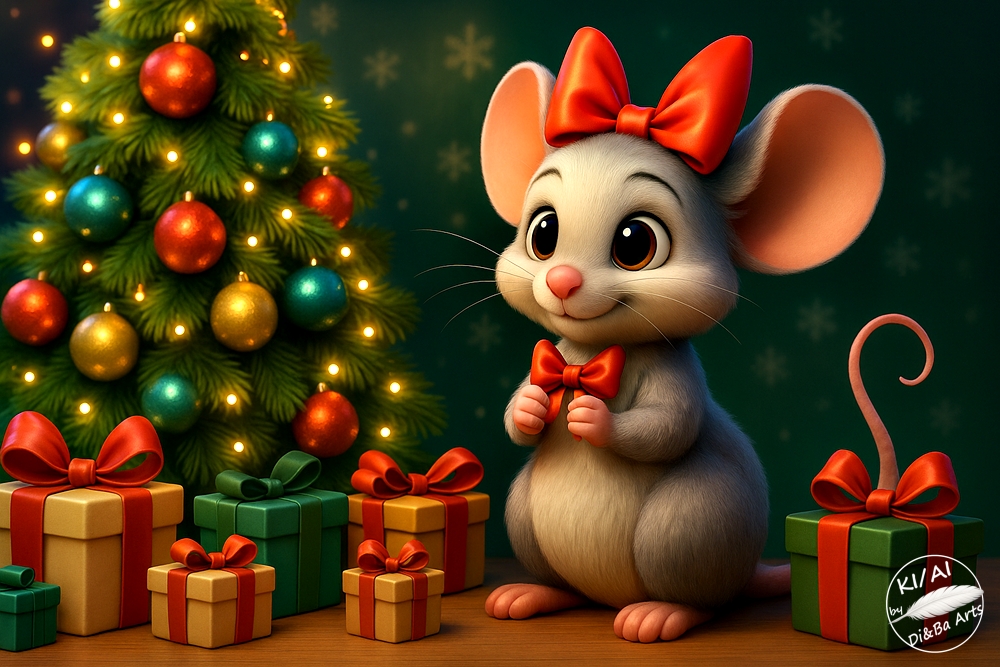 Mäuschen im Weihnachtsglück