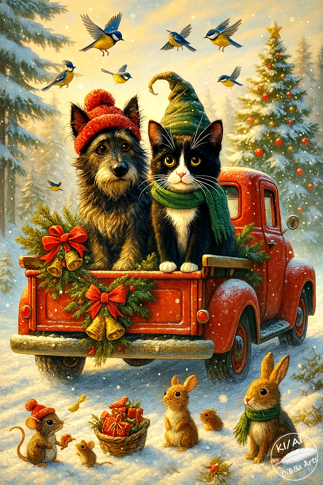 Weihnachtliche Tierbande