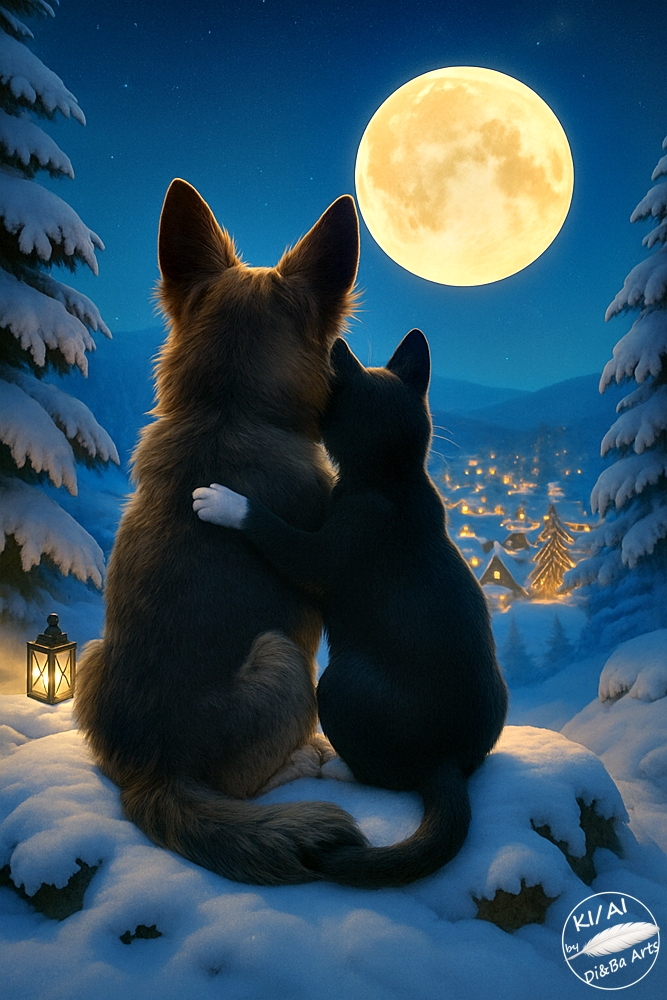 Gemeinsam unterm Wintermond